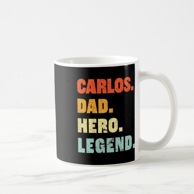 Pappa Hero Legend Personlig Anpassat namn Far D Kaffemugg (Höger)