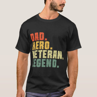Pappa Hero Veteran Legend Retro Veterans Day Far' T Shirt