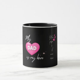 Pappa Hjälte Hjärta / Papà Eroe Mugg