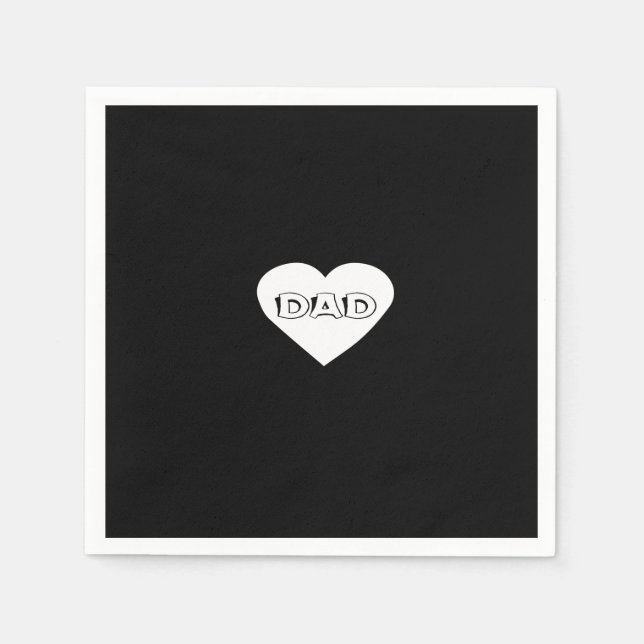 pappa hjärta pappersservett (Framsidan)
