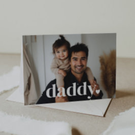 Pappa Hjärtat - Första Fars Dags Fotokort Kort