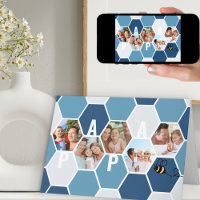 Pappa Honeycomb Photo Collage 5 Photo Birthday Car