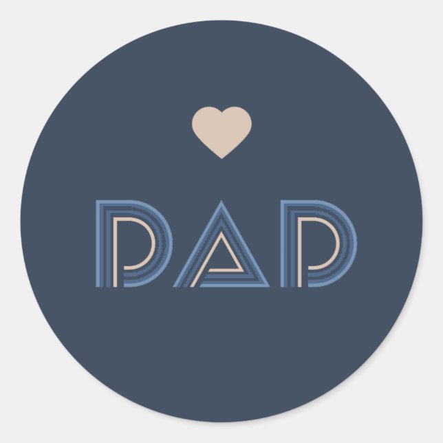 Pappa, Honorpelaren Runt Klistermärke (Framsida)