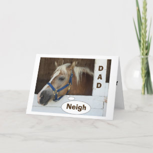 **PAPPA** HORSE "SKULLE ALDRIG GLÖMMA FARS DAG" KORT