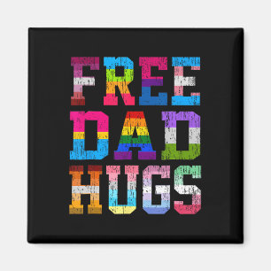 Pappa Hugs för Pride månad LGBT Fars dag Magnet