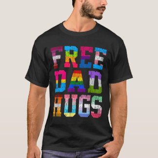 Pappa Hugs för Pride månad LGBT Fars dag T Shirt