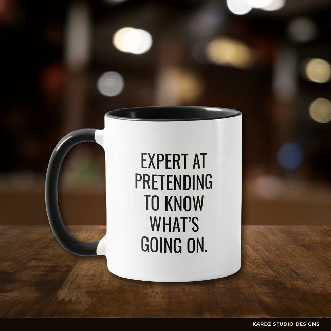 Pappa Humor Roligt Citat Mugg (Design repeats in front and back of mug. Leave as is or write your own.)