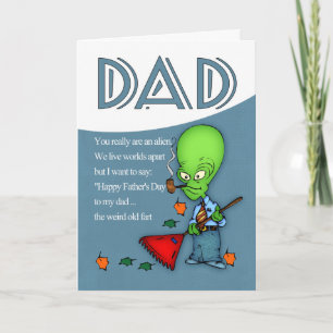 Pappa humoristisk främling för fars dag kort