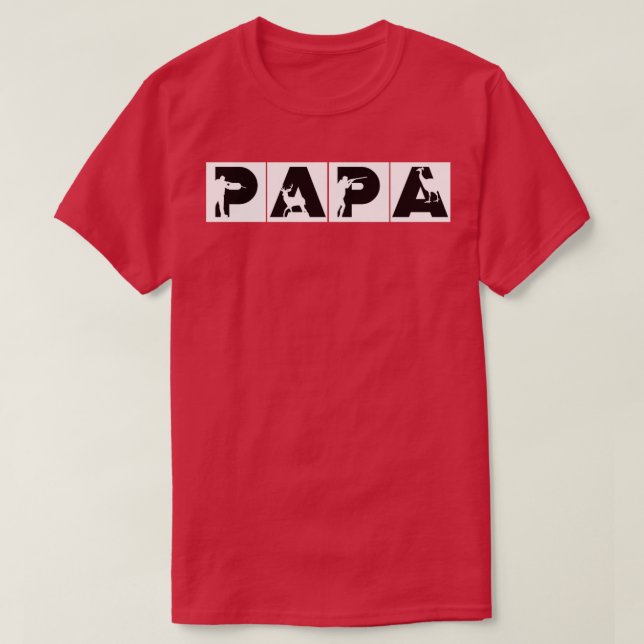 Pappa Hunter T Shirt (Design framsida)