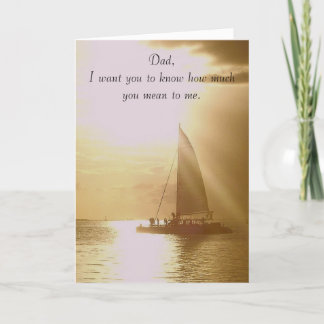 Pappa, hur mycket du elak till mig... kort