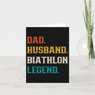 Pappa Husbynd Biathlon Legend Biathlon Älskare Kort