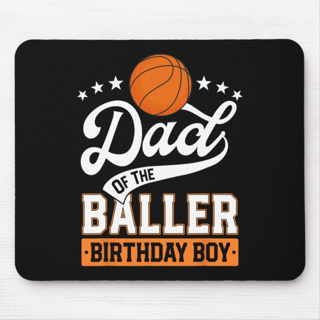 Pappa i Baller Birthday Boy Basketball Musmatta (Framsidan)