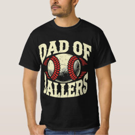 Pappa i Ballers Baseball T Shirt