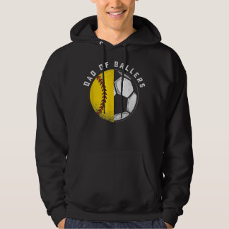 Pappa i Ballers Far Son Softball Player C Hoodie