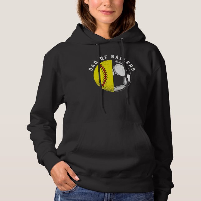 Pappa i Ballers Far Son Softball Player C T Shirt (Framsida)