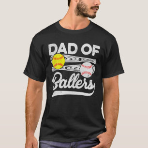 Pappa i Ballers Fars dag Baseball Softball Pappa C T Shirt
