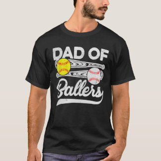 Pappa i Ballers Fars dag Baseball Softball Pappa C T Shirt
