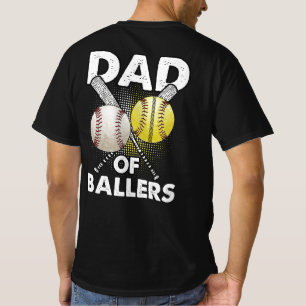 Pappa i Ballers Pappa i Baseball and Softball Play T Shirt