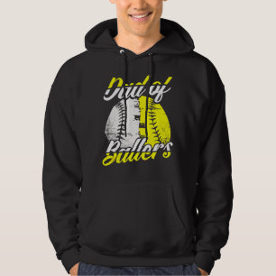 Pappa i Ballers Proud Sport Pappa Boll Kids Fathe Hoodie