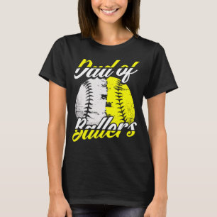 Pappa i Ballers Proud Sport Pappa Boll Kids Fathe T Shirt