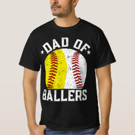 Pappa i Ballers Softball Baseball T Shirt