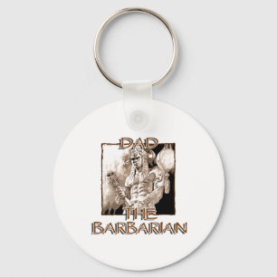 Pappa i Barbarian Keychain Nyckelring