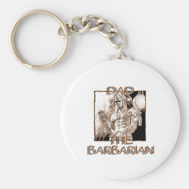 Pappa i Barbarian Keychain Nyckelring