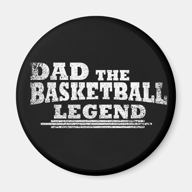 Pappa i basketens legend, lustiga fars dag-gåvor magnet (Framsidan)