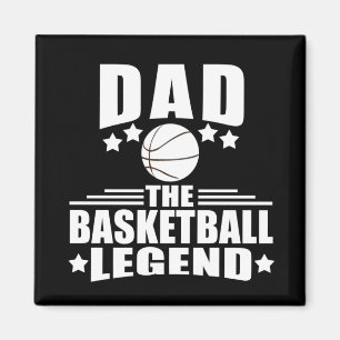 Pappa i basketens legend, lustiga fars dag-gåvor magnet