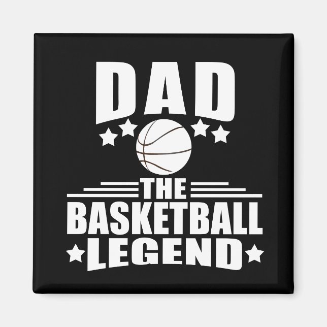 Pappa i basketens legend, lustiga fars dag-gåvor magnet (Framsidan)