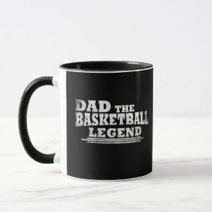 Pappa i basketens legend, lustiga fars dag-gåvor mugg