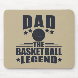 Pappa i basketens legend, lustiga fars dag-gåvor musmatta