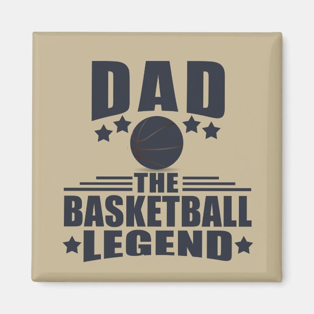 pappa i basketens legend magnet (Framsidan)