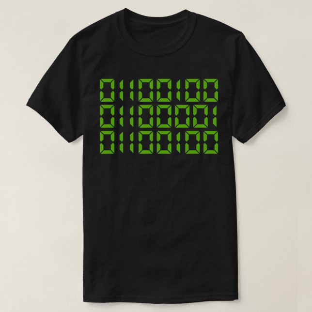 Pappa i binära kodnummer Gift Computer Funny Far D T Shirt (Design framsida)