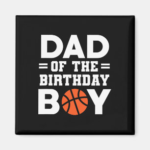 Pappa i Birthday Boy Basketball Coach Basketbal Magnet