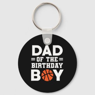 Pappa i Birthday Boy Basketball Coach Basketbal Nyckelring