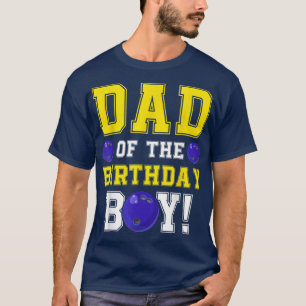 Pappa i Birthday Boy Bowling Älskare Player Fathe T Shirt