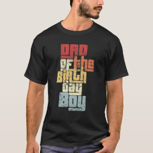 Pappa i Birthday Boy-familjen som matchar party-co T Shirt