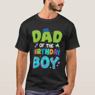 Pappa i Birthday Boy Funny Monster Family Party T Shirt
