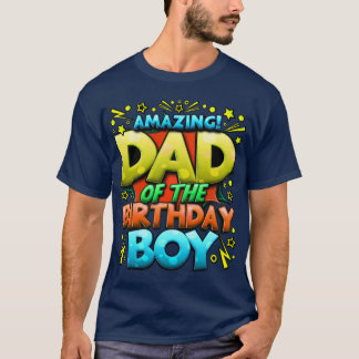 Pappa i Birthday Boy Matching Family Fatherfunn T Shirt