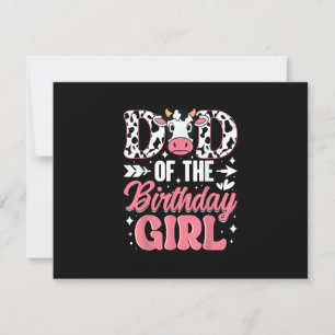Pappa i Birthday Girl Cow Far pappa OSA Kort