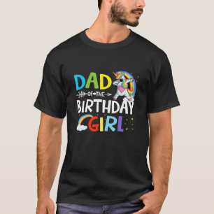 Pappa i Birthday Girl Funny Dabbing Unicorn Mamma T Shirt
