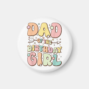 Pappa i Birthday Girl Shirt Matching Family Bir Magnet