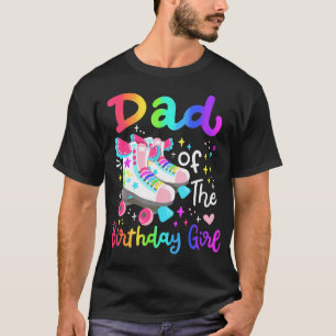 Pappa i Birthday Girl Skater Roller Skate Famil T Shirt