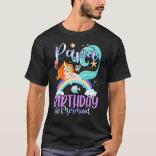 Pappa i Birthday Girls Sjöjungfru Magic Family UN T Shirt