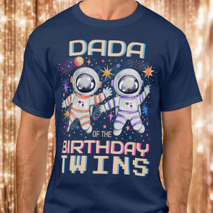 Pappa i Birthday-Twillingarna Rocket Astronaut Spa T Shirt