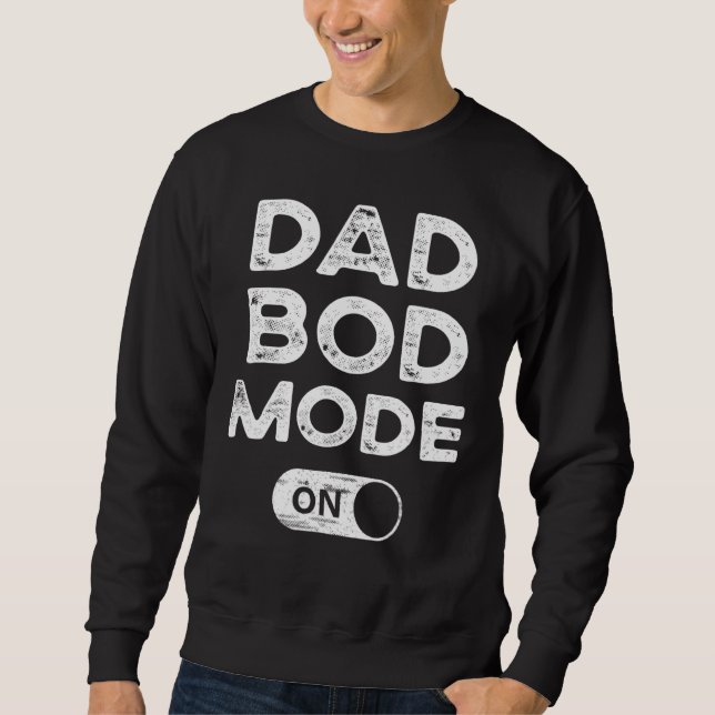 Pappa i bod Mode på Pappa-bod-grammens arbetsdag Lång Ärmad Tröja (Framsida)