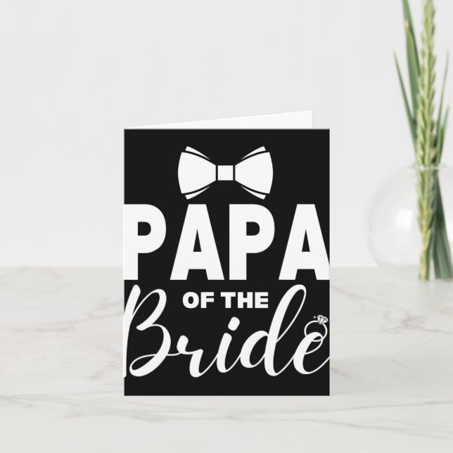 Pappa i Bride Bröllopsfest-familjen Pappa Kort (Framsida)
