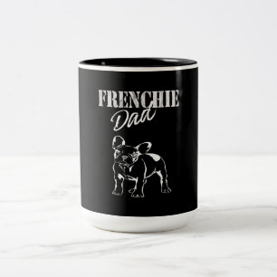 Pappa i Cute Frenchie Funny Fransk Bulldog Älskare Två-Tonad Mugg