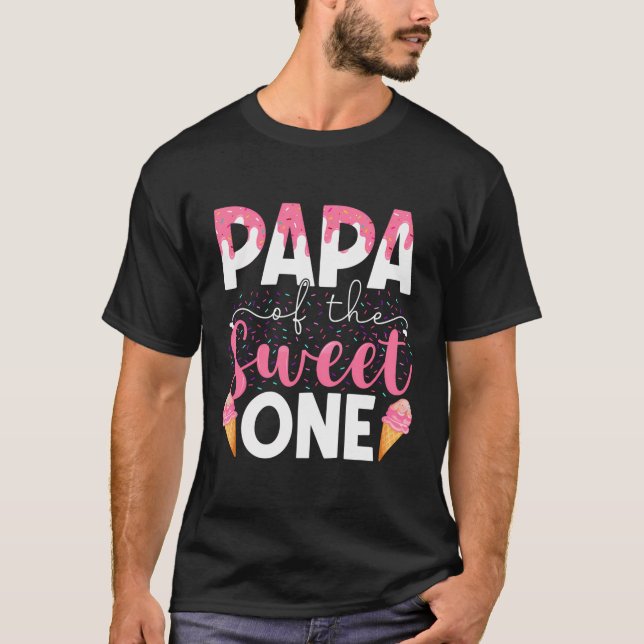 Pappa i den söta en iskrämen som matchar familjepa t shirt (Framsida)
